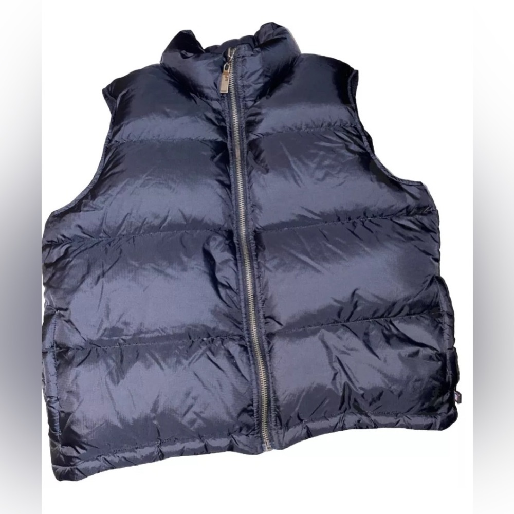 POLO JEANS CO. Ralph Lauren Goose Down Puffer Vest Blue Vintage Sz S petite